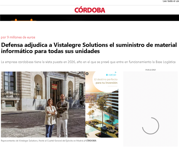 Vistalegre Solutions (Córdoba City Hall stand).- Vistalegre awarded the MINI Ministry of Defense File