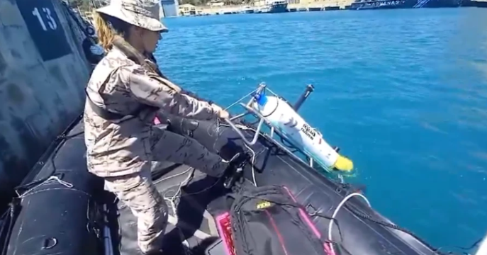 The Spanish Navy  tests its new UUV Sparus in a mine warfare exercise in the Balearic Islands - Source: Infodefensa
